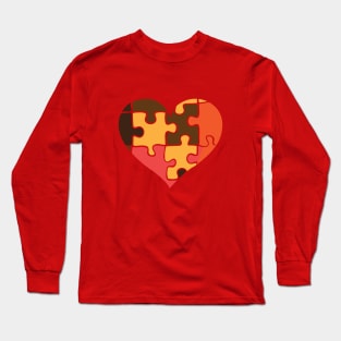 Puzzle heart Long Sleeve T-Shirt